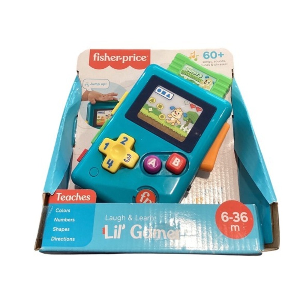 Fisher-Price Laugh & Learn Lil' Gamer Musical Learning Toy Teal GML96 6-36 Month